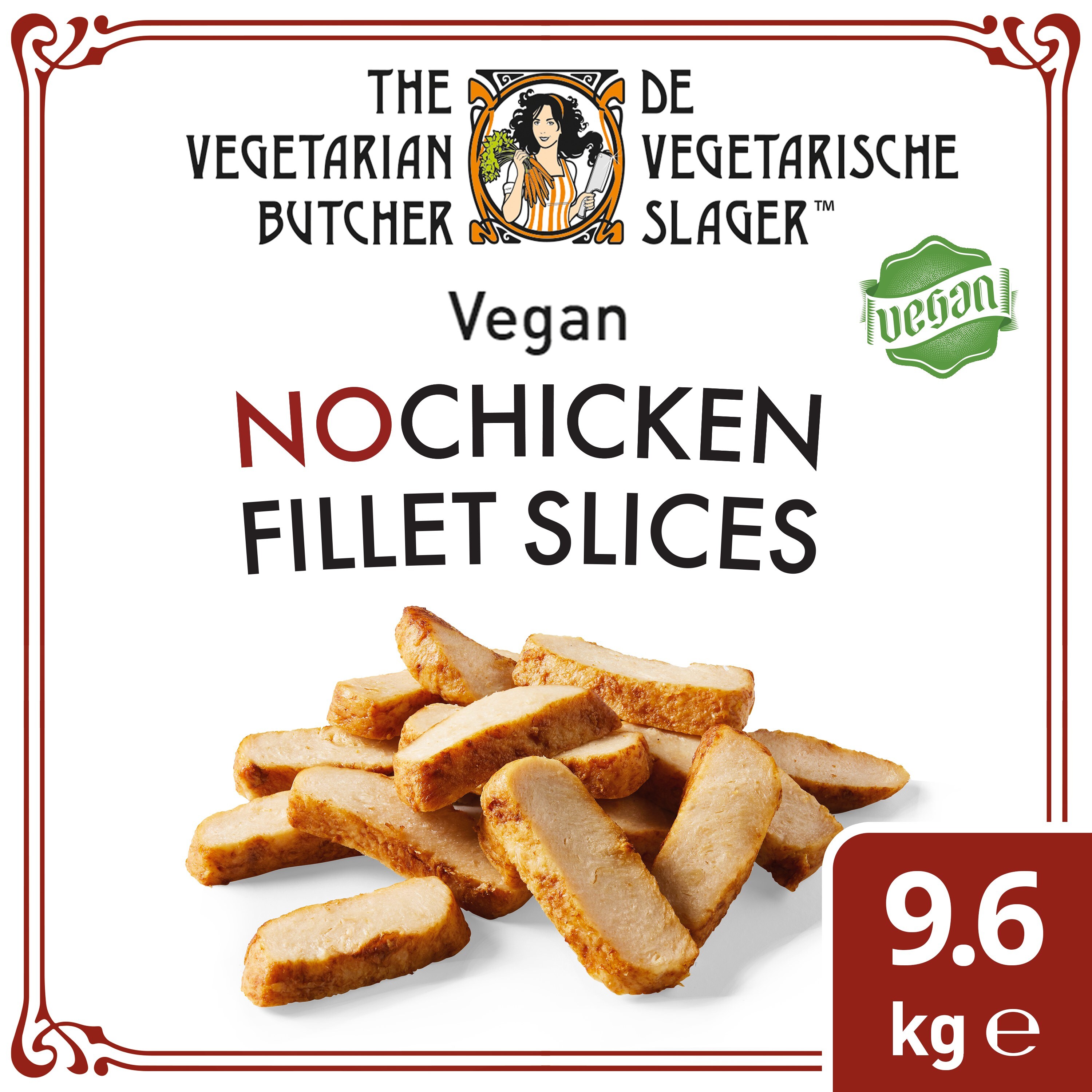 De Vegetarische Slager NoChicken Veganistische Kipfiletstuckjes Kant en Klaar 9.6 kg​ - 